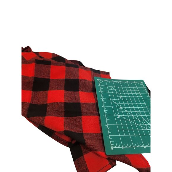 Red & Black Buffalo Plaid Cotton Table Runner 12 x 70 Inches Rustic Lodge Holida - Picture 5 of 11